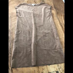 Wilfred Free faux suede mini dress in xxs